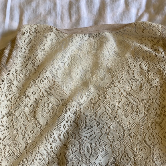 Never worn. Med cardigan with gold sparkle to it - Picture 4 of 6